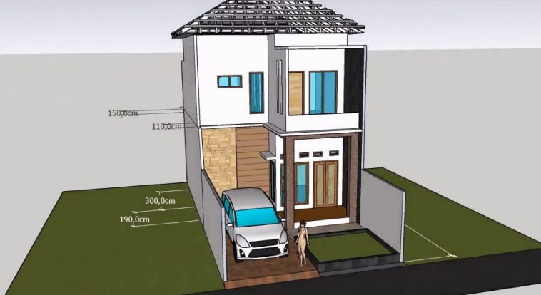 56 Inspirasi Desain Rumah Minimalis 2 Lantai 6x12 Tren Terbaru