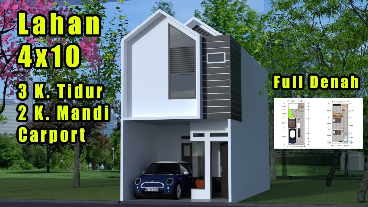 59 Gambar Desain Rumah Minimalis 2 Lantai 4x10 Lagi Viral