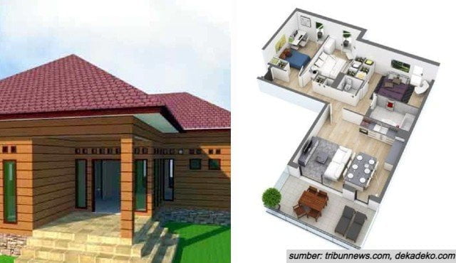 59 Inspirasi Desain Rumah Minimalis 2 Lantai Leter L Paling Diminati