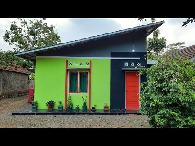 60 Foto Desain Rumah Minimalis Atap Miring Sebelah Tren Terbaru