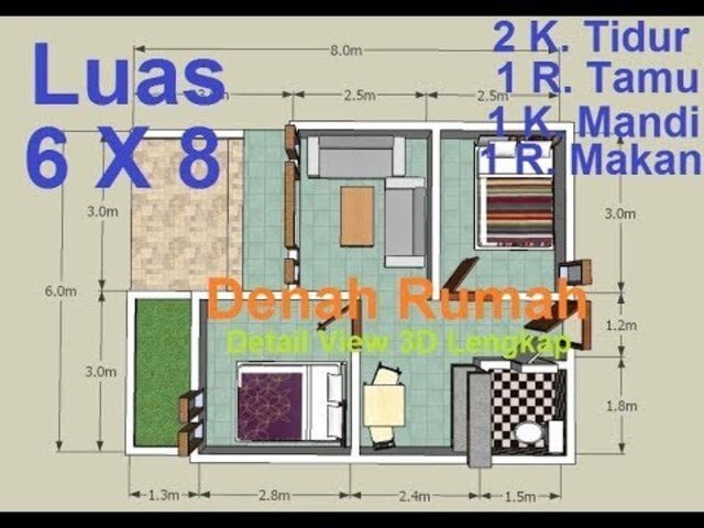 61 Gambar Desain Rumah Minimalis 6 8 Paling Diminati