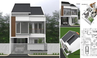 61 Inspirasi Desain Rumah Minimalis 2 Lantai Sebagian Tren Terbaru