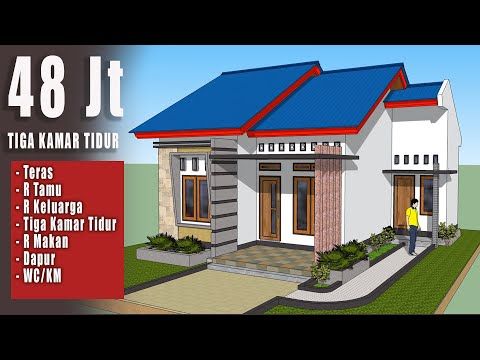 61 Inspirasi Desain Rumah Minimalis 6x8 3 Kamar Murah untuk Dibangun