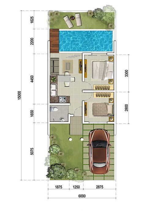 63 Inspirasi Desain Rumah Minimalis 1 Lantai Dengan Kolam Renang Lagi Viral