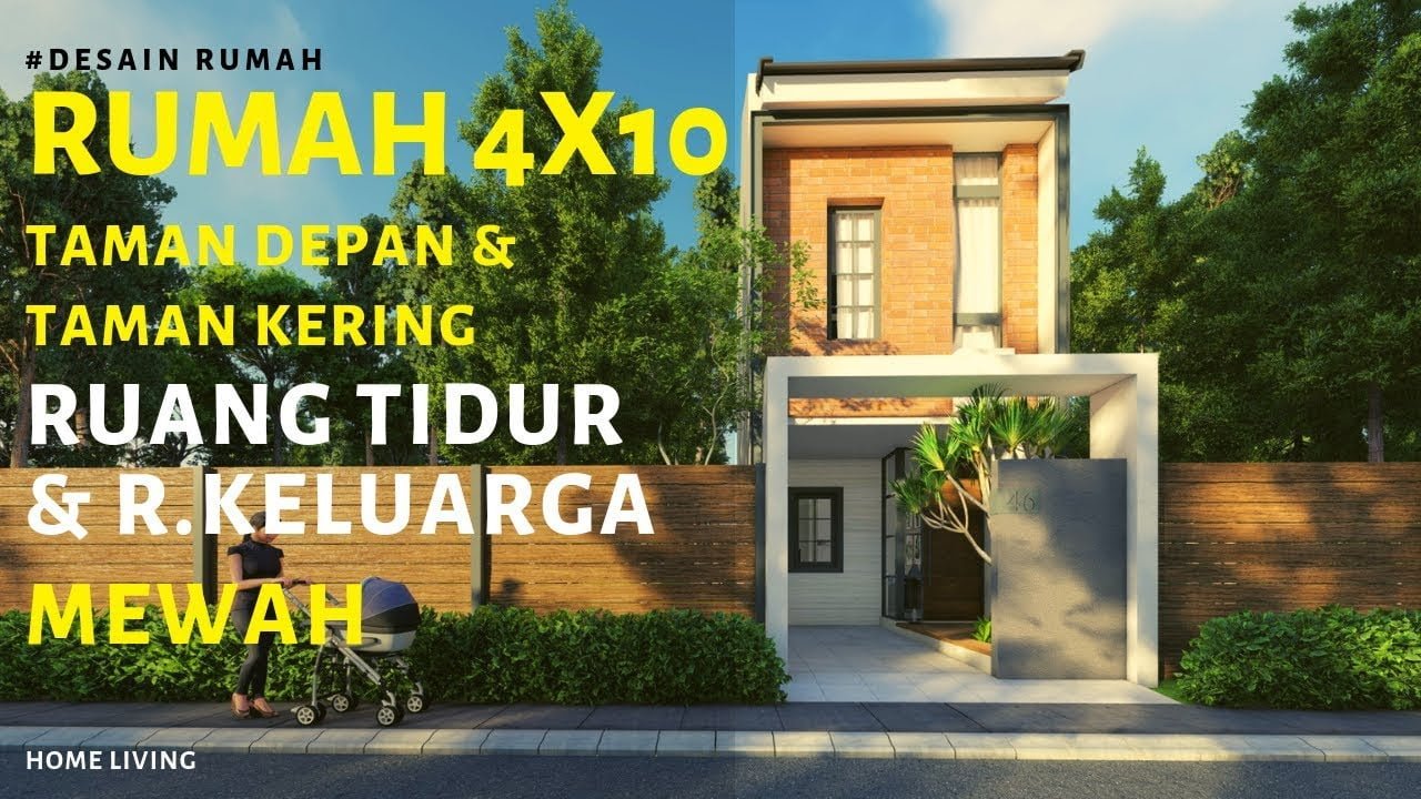 64 Kumpulan Desain Rumah Minimalis 4x10 Murah untuk Dibangun