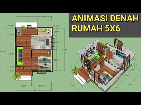 65 Contoh Desain Rumah Minimalis 5x6 Meter Paling Diminati