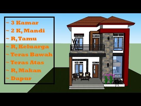 67 Contoh Desain Rumah Minimalis 2 Lantai Ukuran 6x7 Paling Diminati