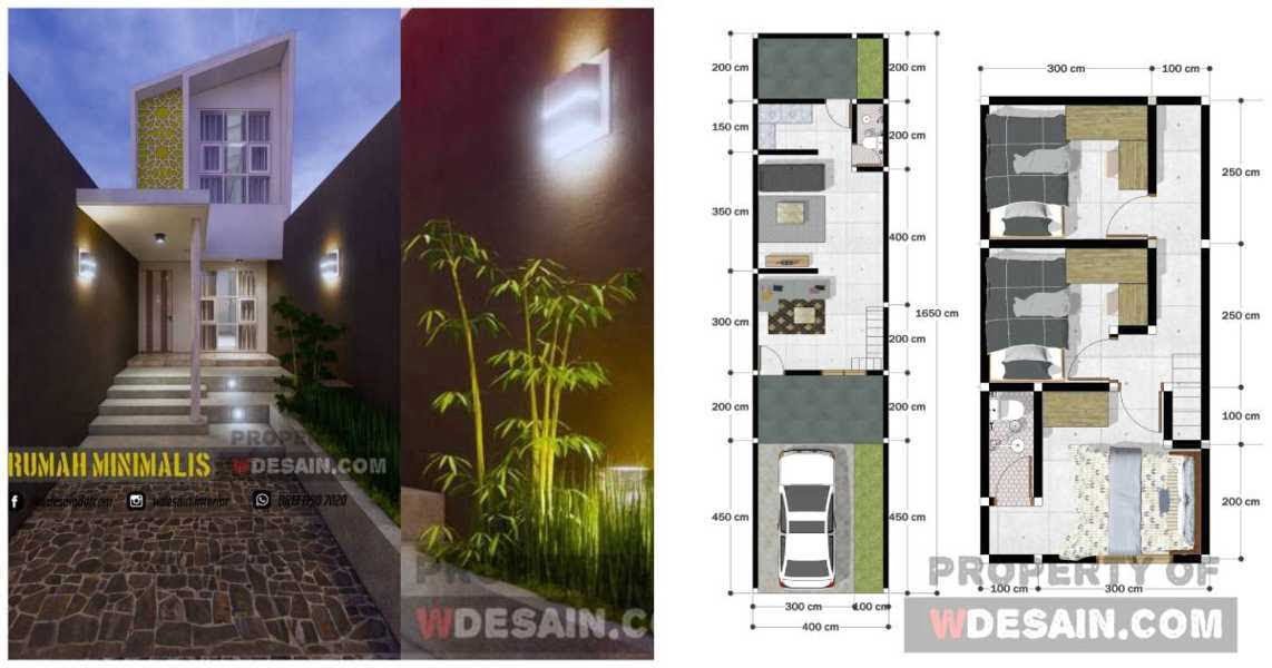 67 Inspirasi Desain Rumah Minimalis 2 Lantai 4x10 Sedang Digemari