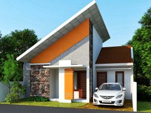 68 Ide Desain Rumah Minimalis Atap Miring Sebelah Murah untuk Dibangun