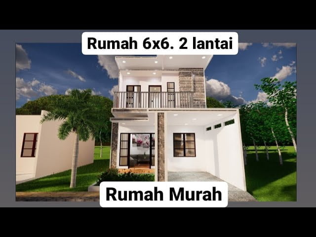 69 Contoh Desain Rumah Minimalis 6x6 2 Lantai Lagi Viral