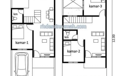 69 Contoh Desain Rumah Minimalis 6x6 2 Lantai Murah untuk Dibangun