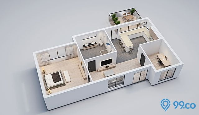 71 Gambar Desain Rumah Minimalis 2 Lantai 6x12 3d Paling Populer