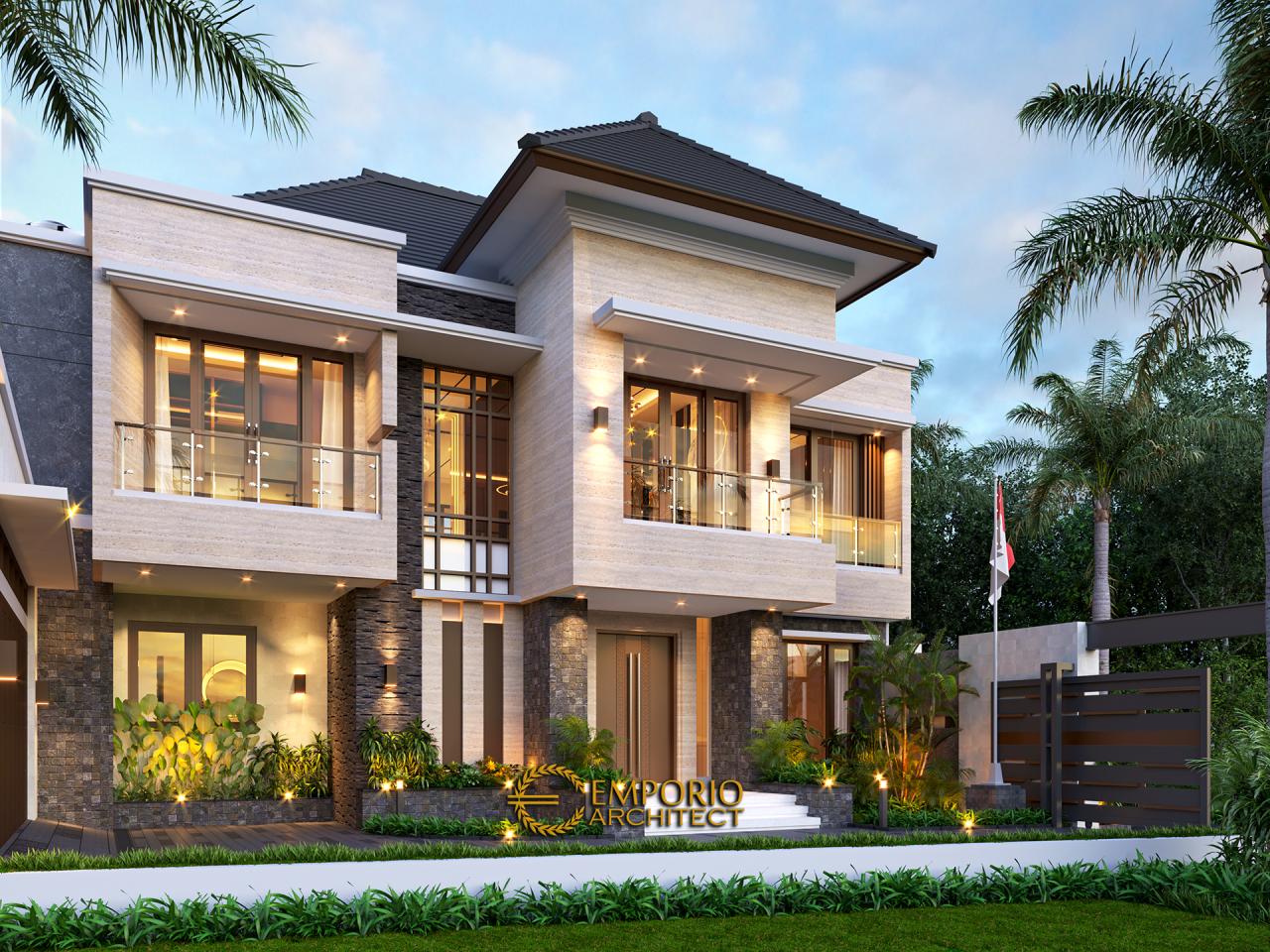 72 Contoh Desain Rumah Minimalis Tropis 2 Lantai Paling Diminati