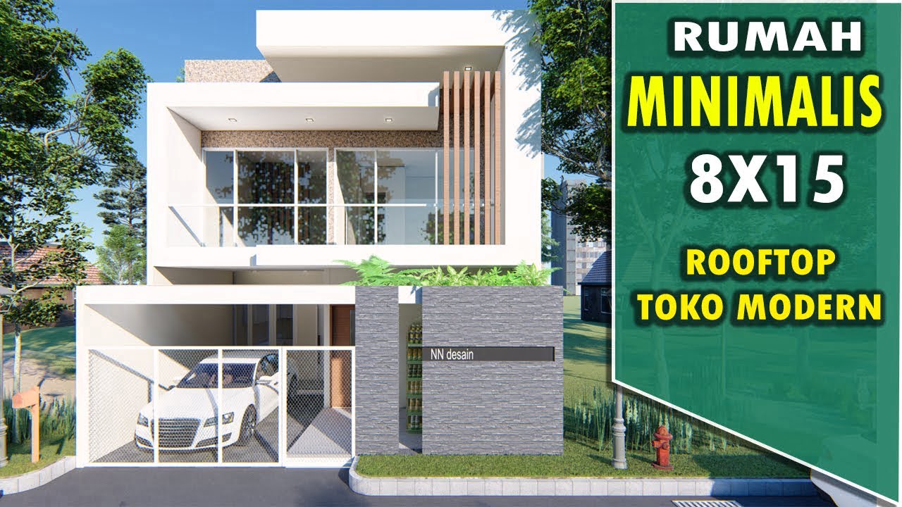 75 Ide Contoh Desain Rumah Minimalis 2 Lantai Ukuran 8x15 Paling Populer