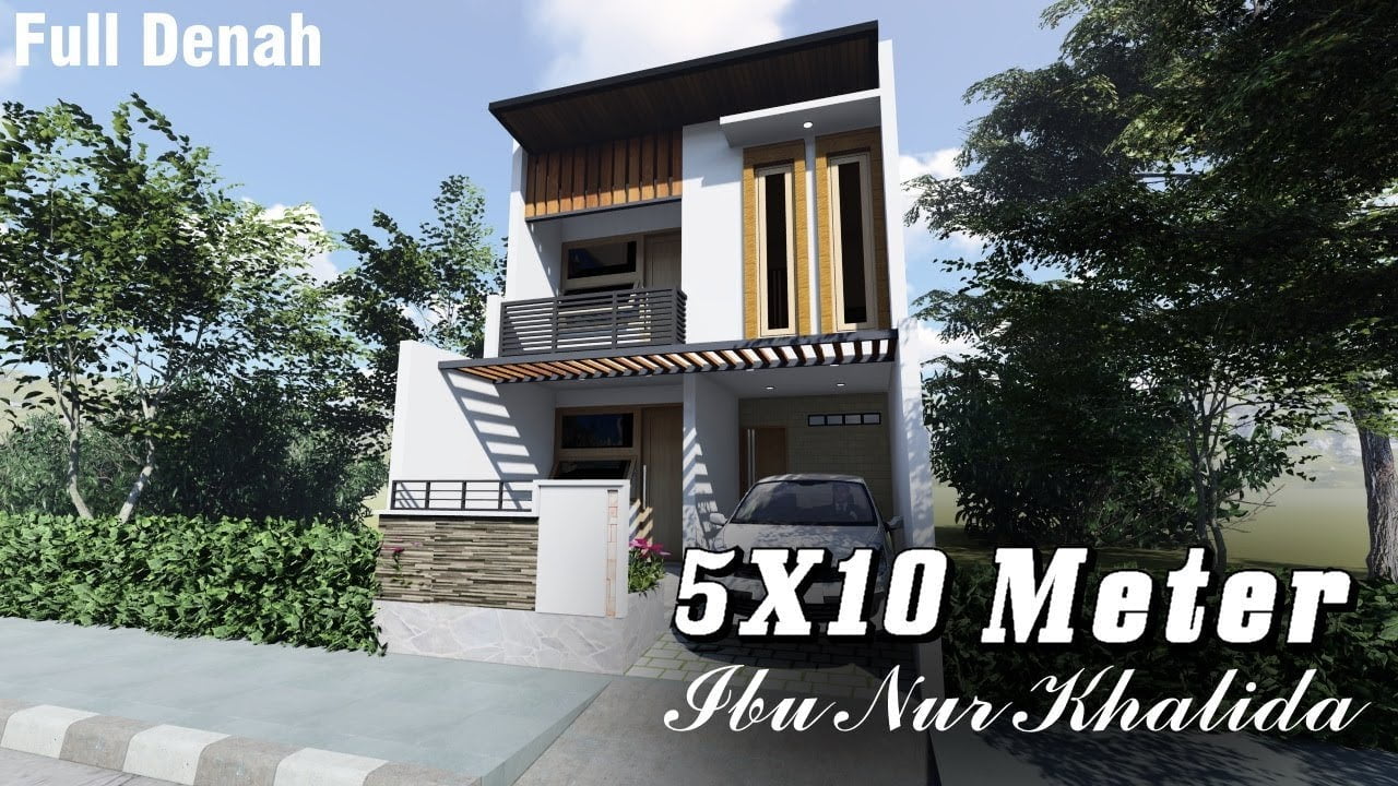 76 Ide Desain Rumah Minimalis 2 Lantai 5x10 Murah untuk Dibangun