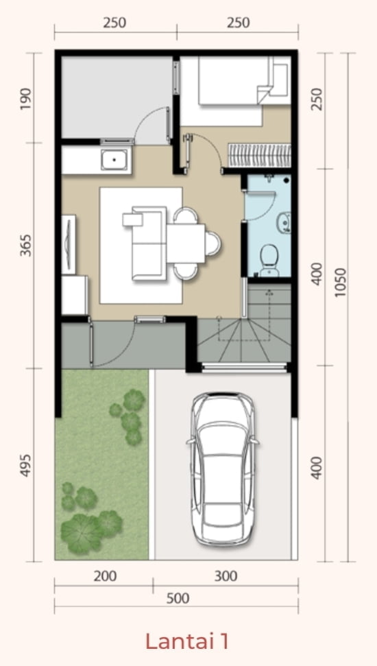 77 Kumpulan Desain Rumah Minimalis 2 Lantai 5x10 Murah untuk Dibangun