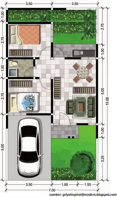 78 Kumpulan Desain Rumah Minimalis 3 Kamar Luas Tanah 6x10 Paling Diminati