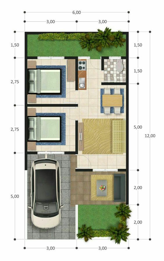 80 Ide Desain Rumah Minimalis Uk 6x12 Paling Diminati