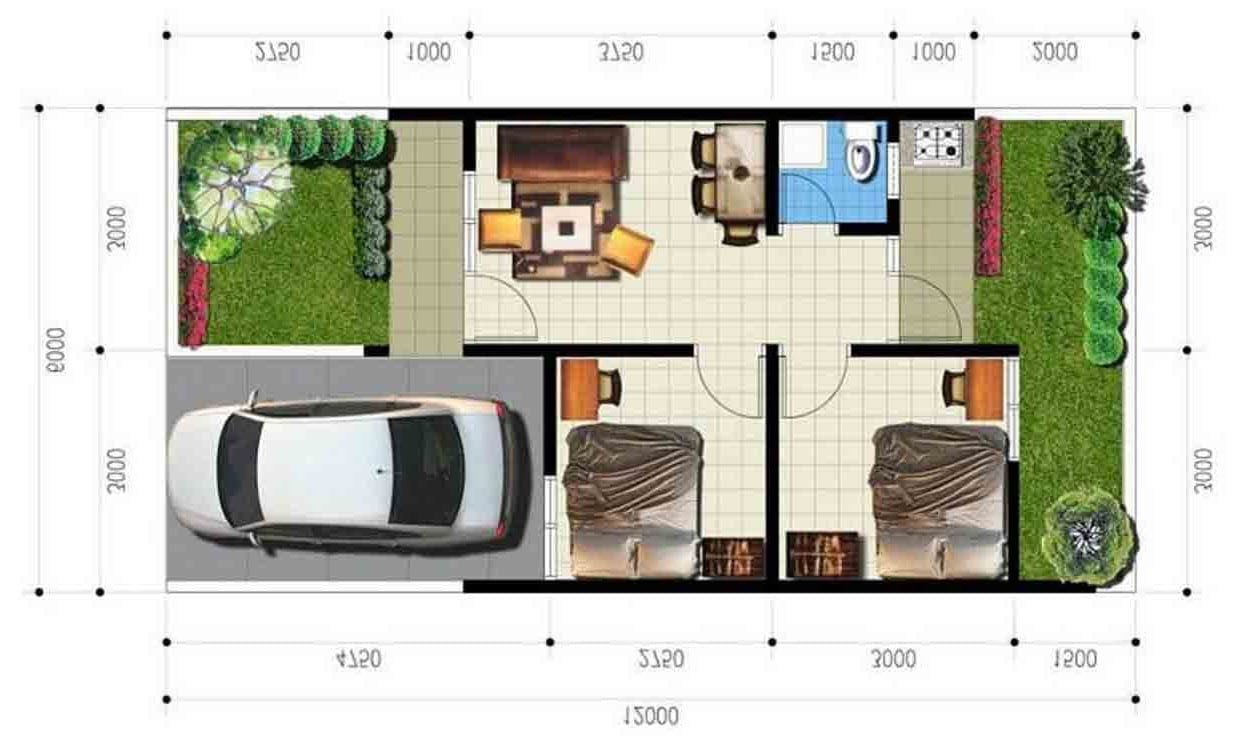 81 Contoh Desain Rumah Minimalis Type 36 72 Murah untuk Dibangun