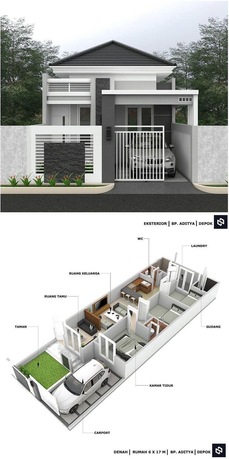 81 Ide Desain Rumah Minimalis 3 Kamar 1 Lantai Murah untuk Dibangun