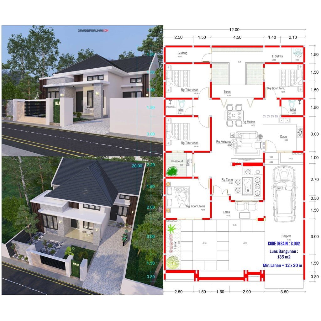 82 Foto Desain Rumah Minimalis 4 Kamar Tren Terbaru