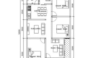 82 Inspirasi Desain Rumah Minimalis Ukuran 7x12 Paling Populer