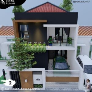 Desain Rumah Minimalis 2 Lantai 7x12 Dan Biayanya