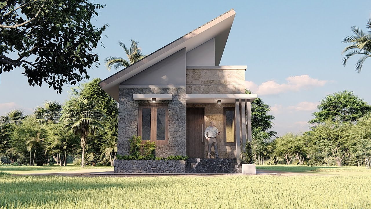 86 Kumpulan Desain Rumah Minimalis Atap Miring Sebelah Lagi Viral