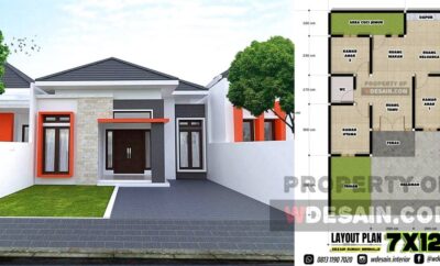 87 Kumpulan Desain Rumah Minimalis 7x12 3 Kamar Paling Diminati