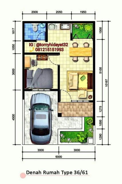 88 Foto Desain Rumah Minimalis 2 Kamar Ukuran 6x10 Paling Populer