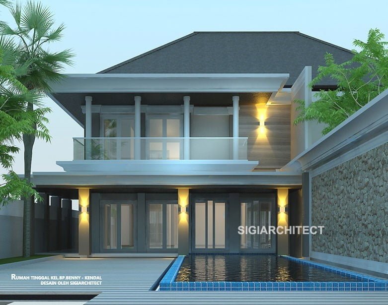 89 Ide Desain Rumah Minimalis 2 Lantai Dengan Kolam Renang Sedang Digemari