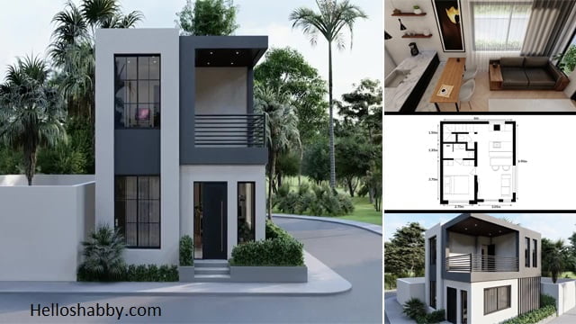 91 Ide Desain Rumah Minimalis 2 Lantai Ukuran 6x7 Paling Populer