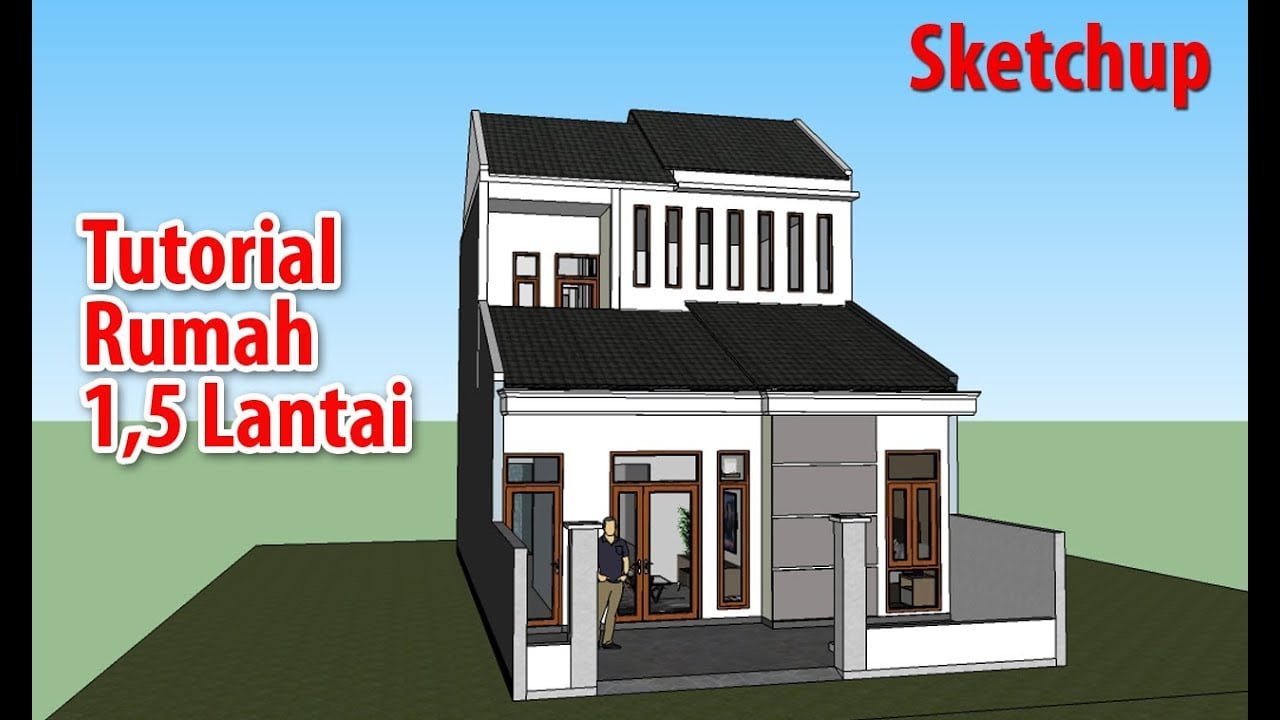 92 Gambar Desain Rumah Minimalis 2 Lantai Setengah Murah untuk Dibangun