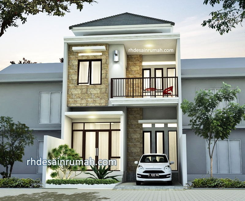 92 Ide Desain Rumah Minimalis 2 Lantai 6x12 Paling Populer