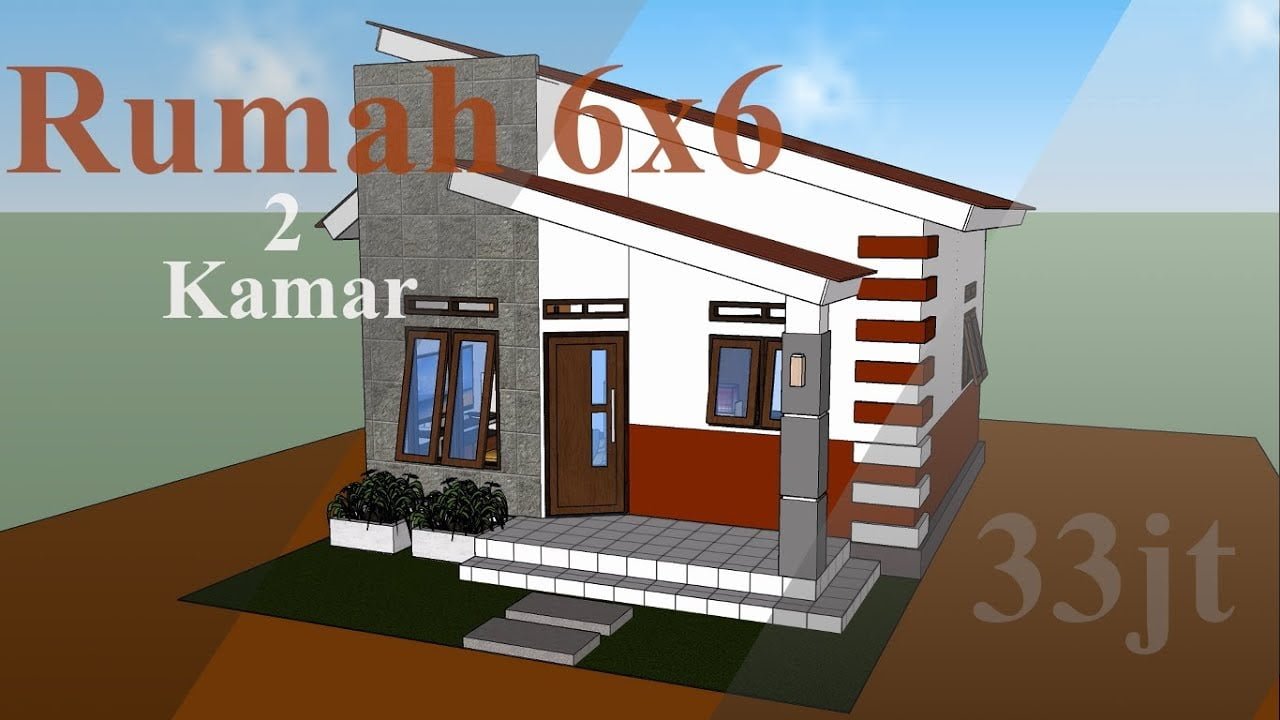 92 Ide Desain Rumah Minimalis 6x6 Murah untuk Dibangun