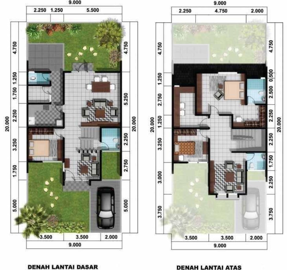 95 Gambar Desain Rumah Minimalis 2 Lantai Luas Tanah 60 Meter Paling Populer