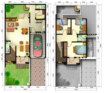 95 Inspirasi Desain Rumah Minimalis Ukuran 8x16 Paling Populer