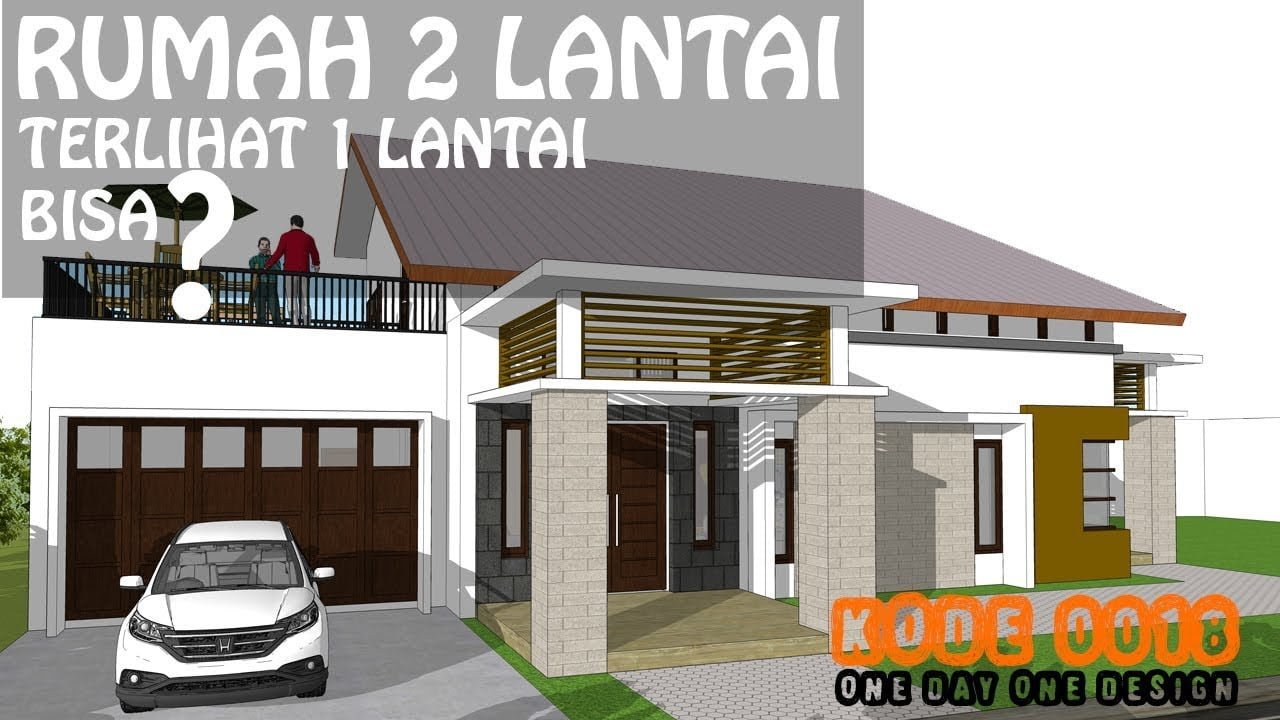 98 Inspirasi Desain Rumah Minimalis 2 Lantai Setengah Paling Populer