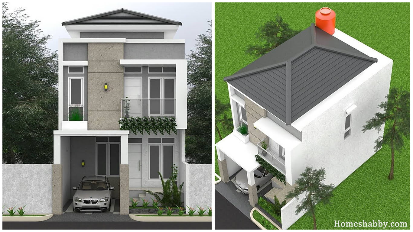 98 Inspirasi Desain Rumah Minimalis 2 Lantai Ukuran Tanah 6x10 Paling Populer
