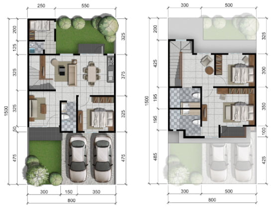 98 Kumpulan Contoh Desain Rumah Minimalis 2 Lantai Ukuran 8x15 Paling Diminati