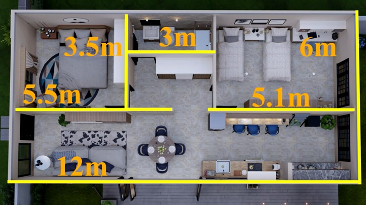 99 Ide Desain Rumah Minimalis 1 Lantai 6x12 Paling Diminati